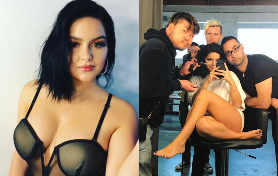 <p>Seit ihrer Brustverkleinerung ist „Modern Family“-Star Ariel Winter mit ihrem Körper so glücklich wie nie – und macht daraus auch auf ihrem Instagram-Account keinen Hehl. Der ist inzwischen nämlich ein Sammelsurium an sexy Schnappschüssen wie diesen Einblicken in ihr heißes Dessous-Shooting für die Zeitschrift „Imagista“! (Bilder: Instagram/arielwinter) </p>