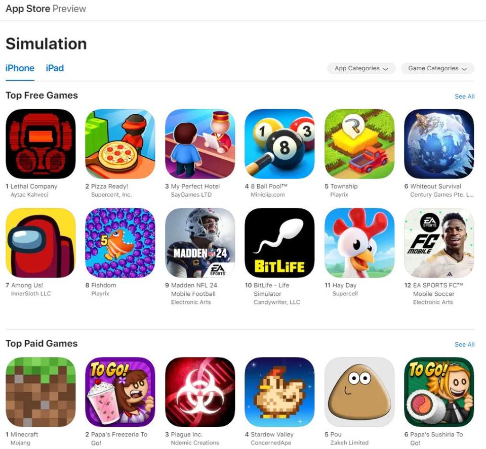La versión falsa de Lethal Company domina la App Store