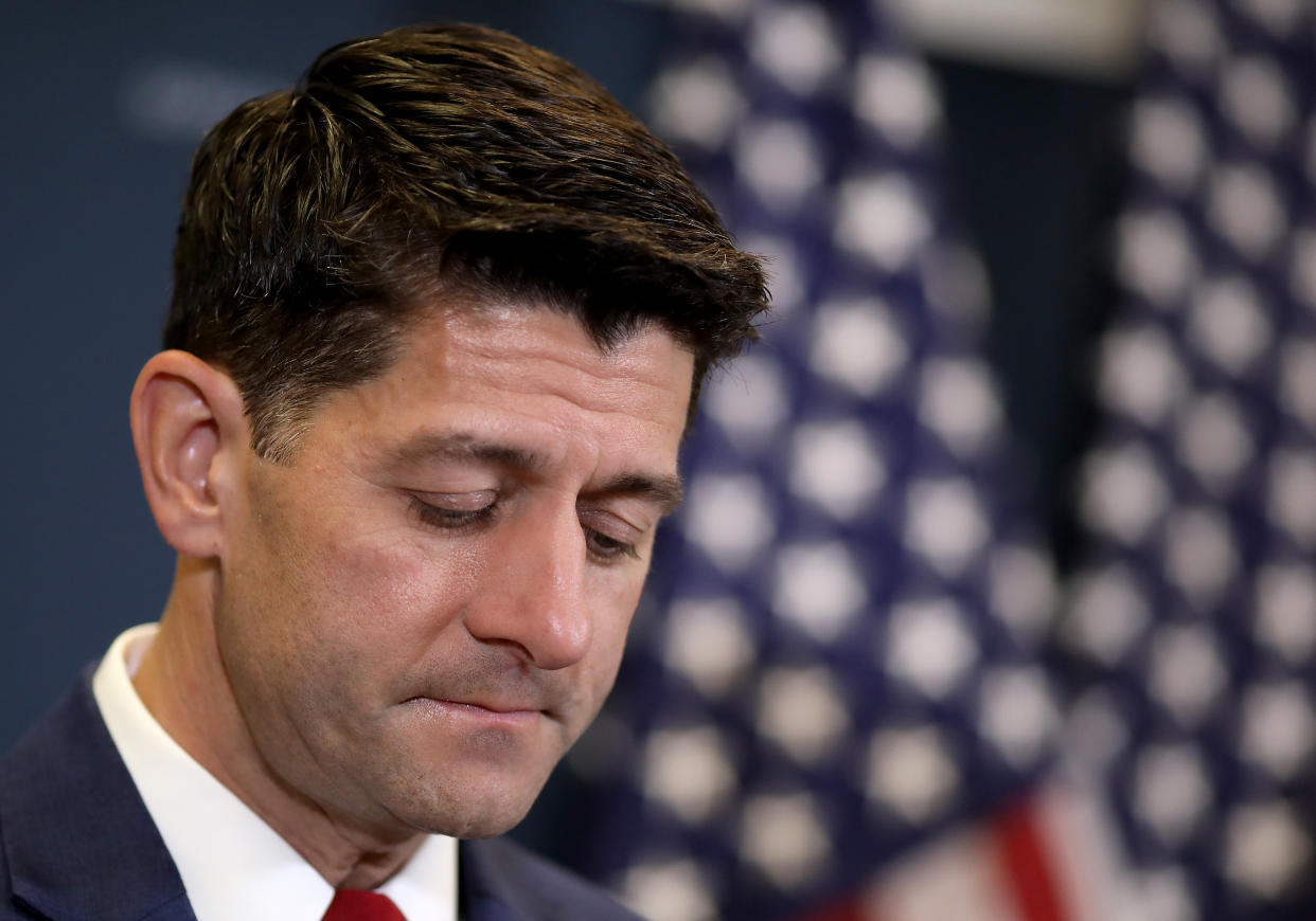 The conservative&nbsp;Club for Growth urged House Speaker Paul Ryan to emphasize the GOP's tax cut bill before the midterm elections, but Republicans focused on other issues. (Photo: Win McNamee via Getty Images)