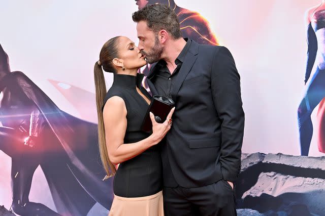 <p>Axelle/Bauer-Griffin/FilmMagic</p> Jennifer Lopez and Ben Affleck in Hollywood in June 2023