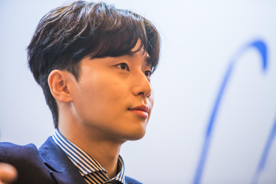 Park Seo-jun press conference in Singapore