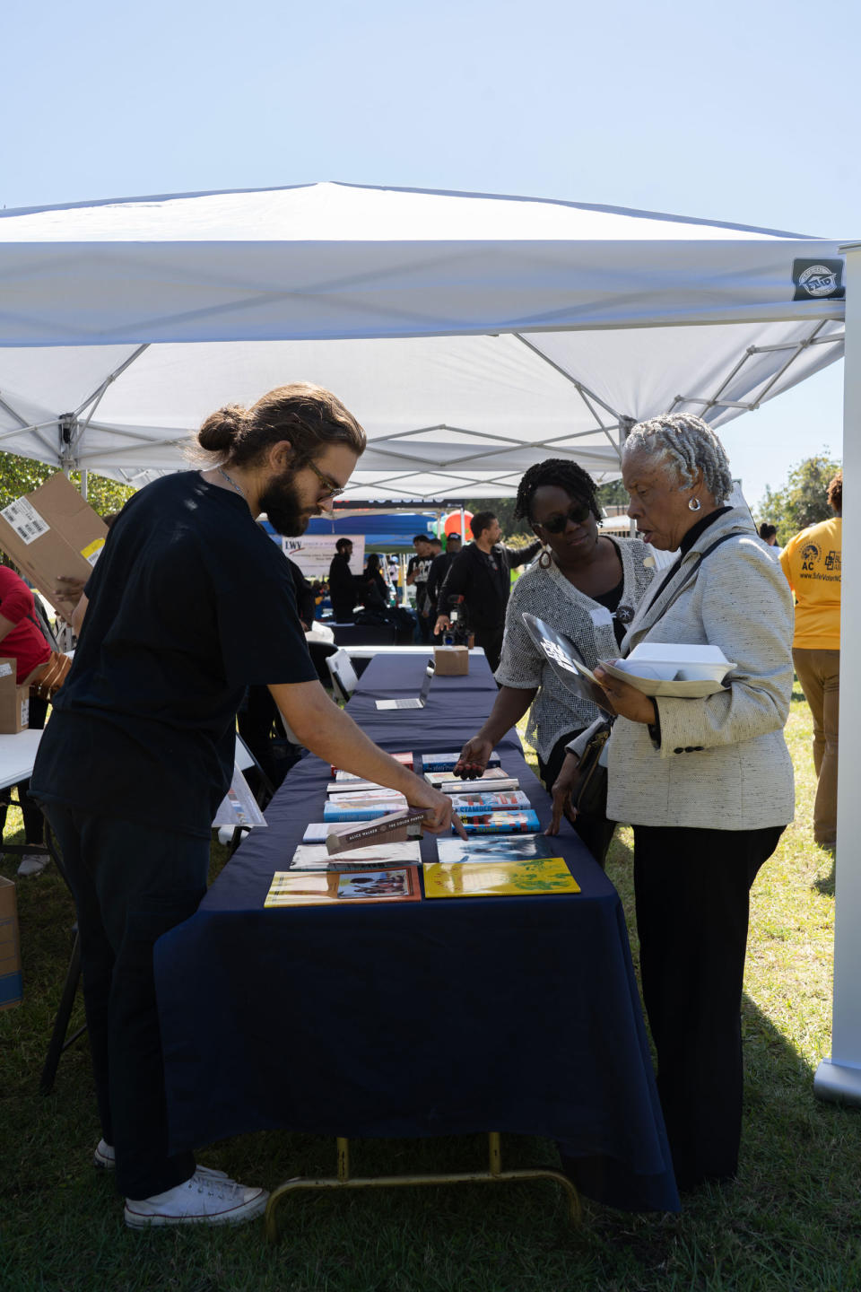 In Jacksonville, organizers registered voters and distributed banned books.<span class="copyright">Malcolm Jackson for TIME</span>