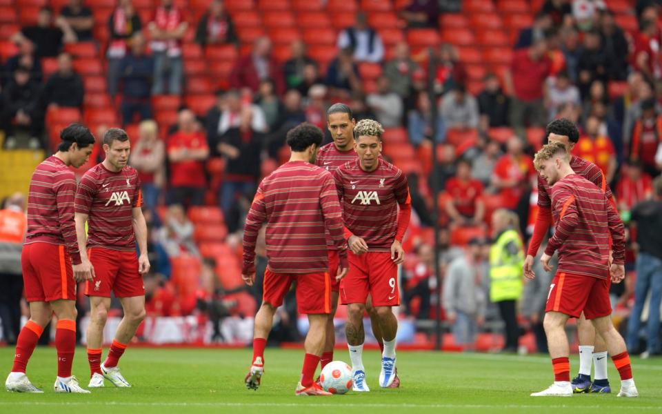 Liverpool warm-up - AP Photo/Jon Super