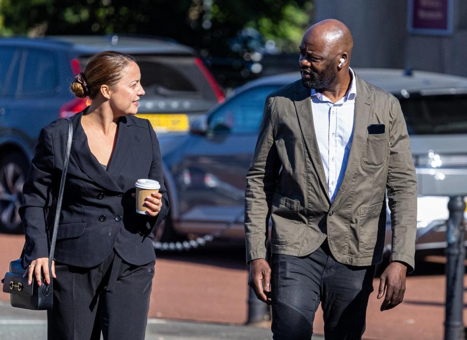 Louis Saha Matturie arrives at Chester Crown Court (David Rawcliffe/PA) (PA Wire)