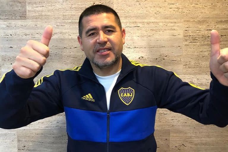 Juan Román Riquelme, con un gesto simpático: despejó rumores, criticó a Angelici y defendió su gestión