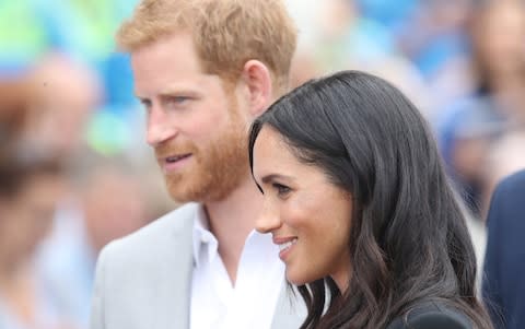 DUBLIN, IRELAND - JULY 11: Prince Harry, Duke of Sussex and Meghan, Duchess of Sussex visit Croke Park, home of Ireland's largest sporting organisation, the Gaelic Athletic Association during their visit to Ireland on July 11, 2018 in Dublin, Ireland - Credit: getty images