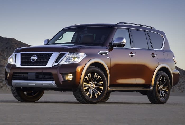 2017 Nissan Armada front quarter left photo