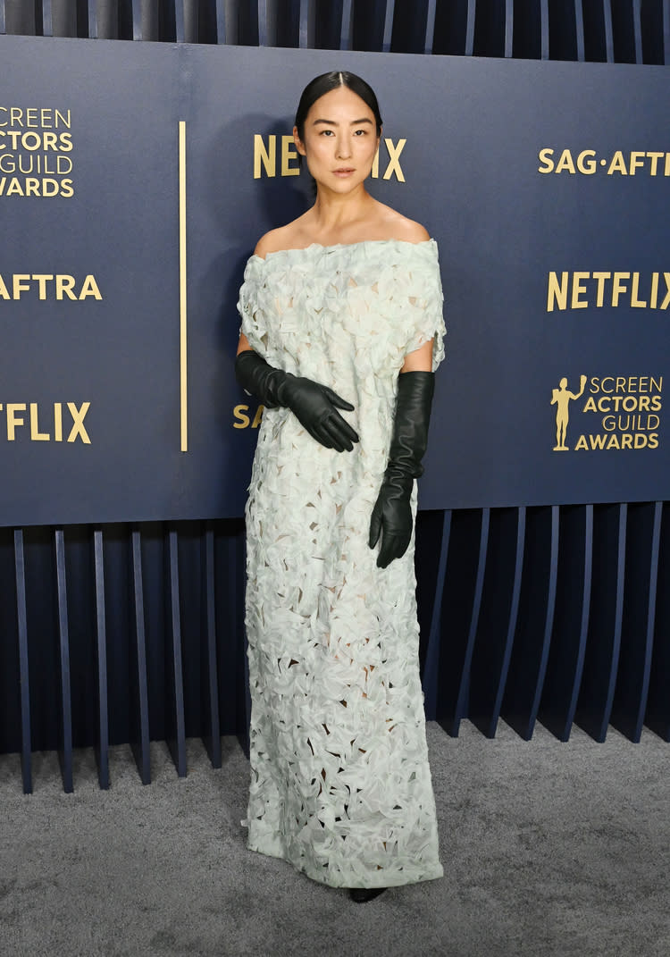 Greta Lee, 30th Annual Screen Actors Guild Awards, Shrine Auditorium and Expo Hall, February 24, 2024, Los Angeles, California