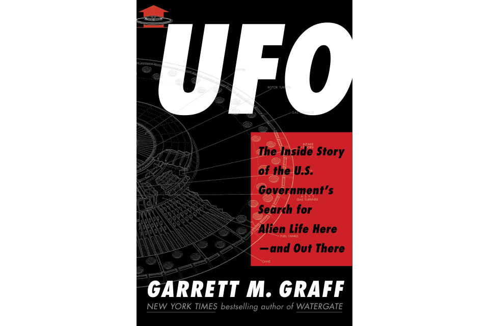 This cover image released by Avid Reader Press shows "UFO: The Inside Story of the U.S. Government's Search for Alien Life Here - and Out There" by Garrett M. Graff. (Avid Reader via AP)