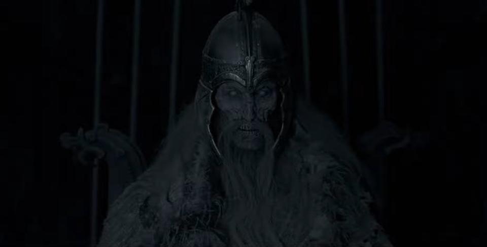 An undead knight in "The Northman"