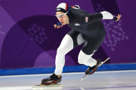 <p>Jonathan Garcia of the United States competes during the Men’s 500m Speed Skating on day 10 of the PyeongChang 2018 Winter Olympic Games at Gangneung Oval on February 19, 2018 in Gangneung, South Korea. (Photo by Dean Mouhtaropoulos/Getty Images) </p>