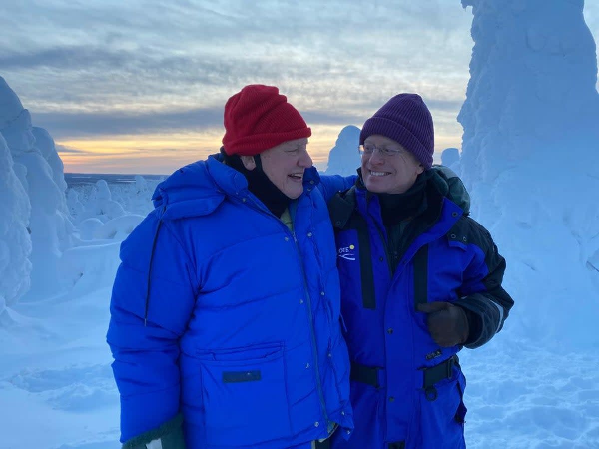 Friends in the Arctic: David Attenborough and Mike Gunton ((Provided))