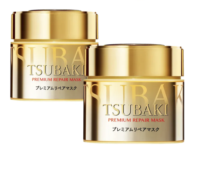 Shiseido Tsubaki Camellia Premium Repair Hair Mask 180g & Refill Pack 150g. (PHOTO: Lazada)