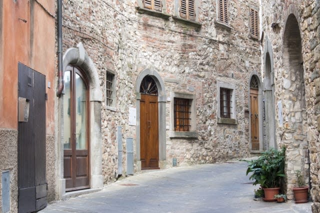 Streets of Radda in Chianti, Tuscany, Italy