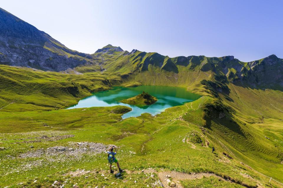 Schrecksee und Allgäuer Alpen, Bad Hindelang, Allgäu, Bayern, Deutschland, Europa - Copyright: picture alliance / imageBROKER | Lilly