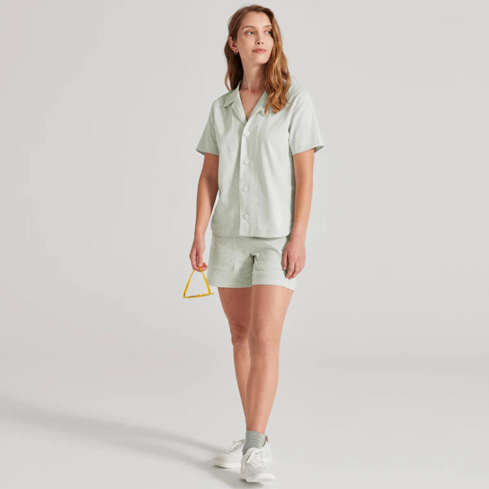 Women's Camp Shirt and Camp Shorts. Image via Allbirds.