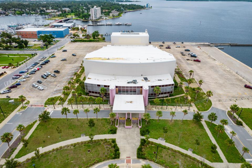 Panama City officials lost the battle for arbitration with FEMA to replace the Marina Civic Center, pictured here July 8, 2021. The center was damaged in Hurricane Michael.