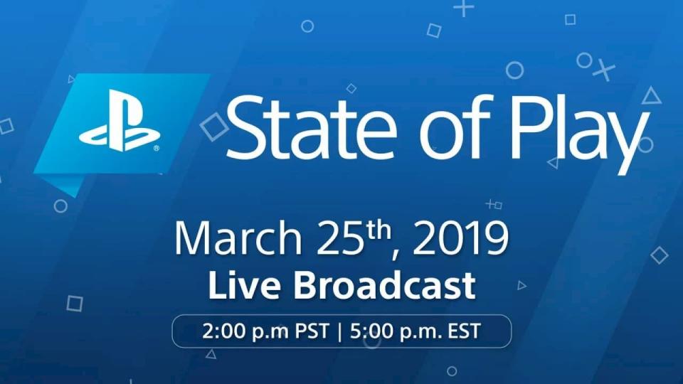 The first episode of Sony's live streaming State of Play event will take placetoday at 5PM ET/2PM PT