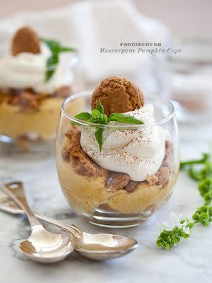 Mascarpone Pumpkin Mousse Cups