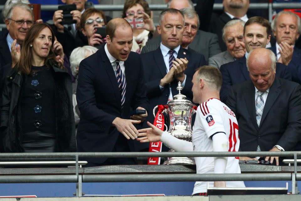 Prince William is the President of the Football Association and the FA Cup Final is on that day. Photo: Getty Images