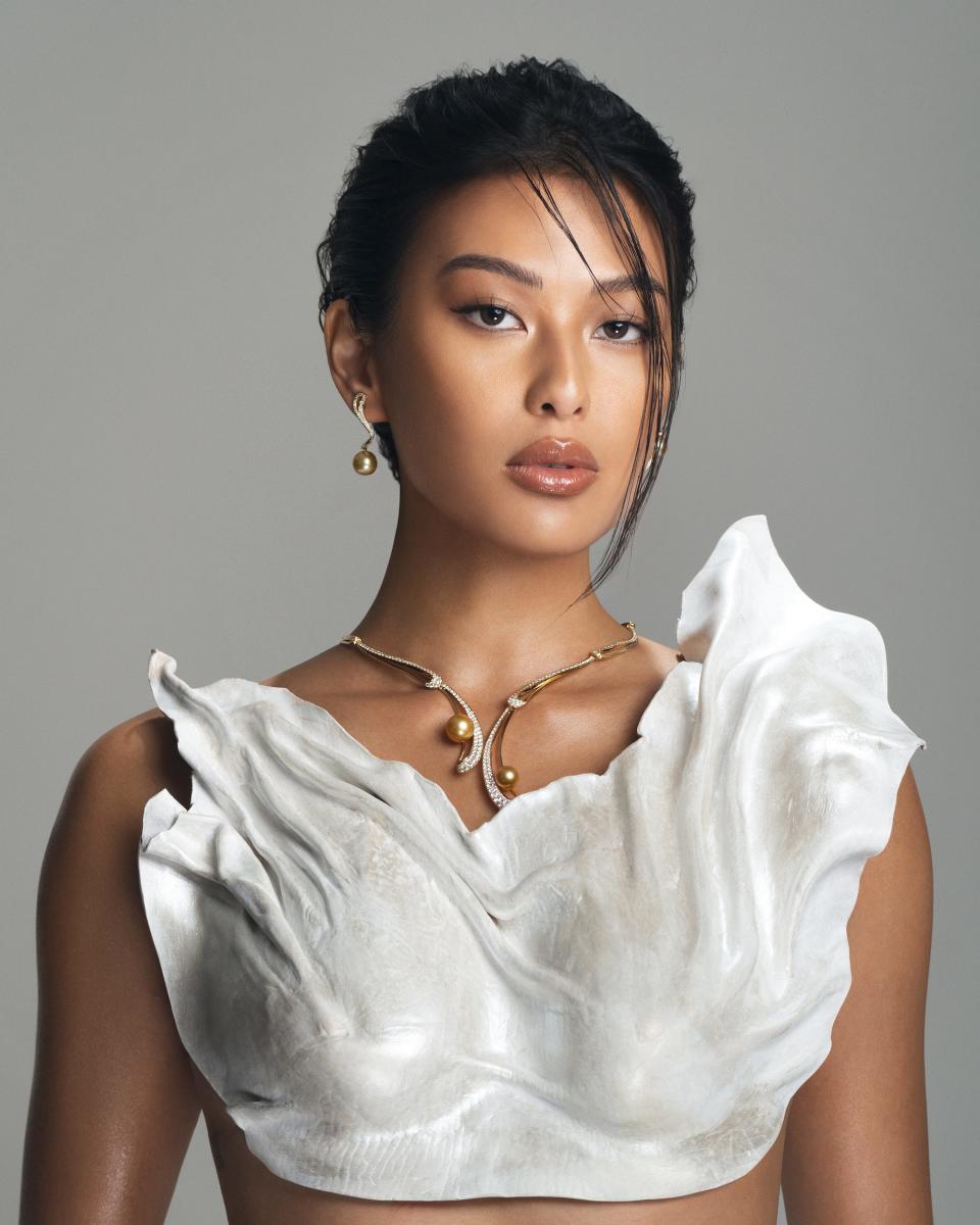 A headshot of Miss Philippines 2023 Michelle Dee.