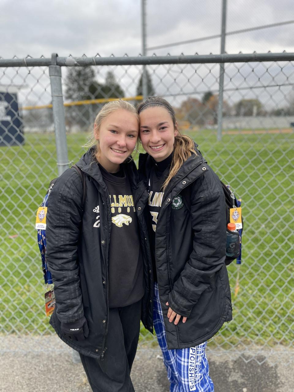 Fillmore seniors Hope, left, and Grace Russell played their final high school game together during a the NYSPHSAA Class D championship game Sunday, Nov. 12 at Homer High School. Hope led Section V in goals (71) while Grace led the section in assists (40).