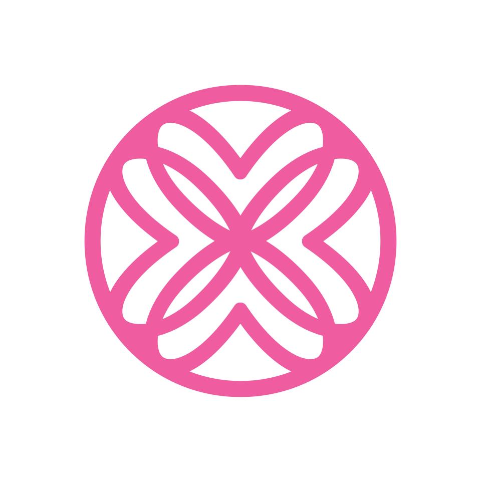 The new Lilly Pulitzer brandmark, which is designed to be reminiscent of a butterfly, is shown here.