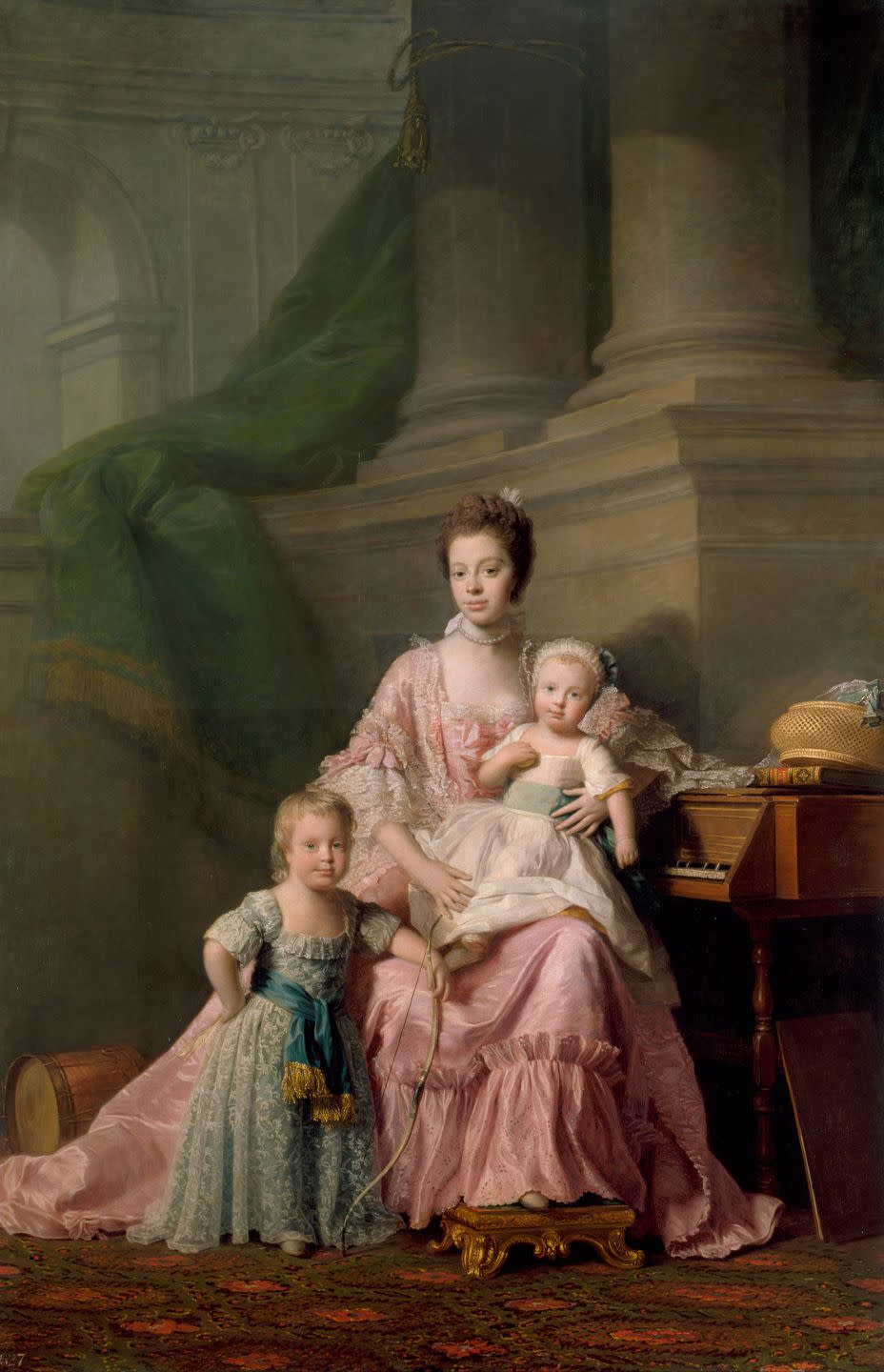 queen charlotte 1744 1818, with her two eldest sons, 1769 artist ramsay 1713 1784