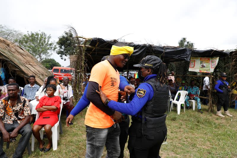 The Wider Image: Nigeria's female bouncers show their strength fighting stereotypes