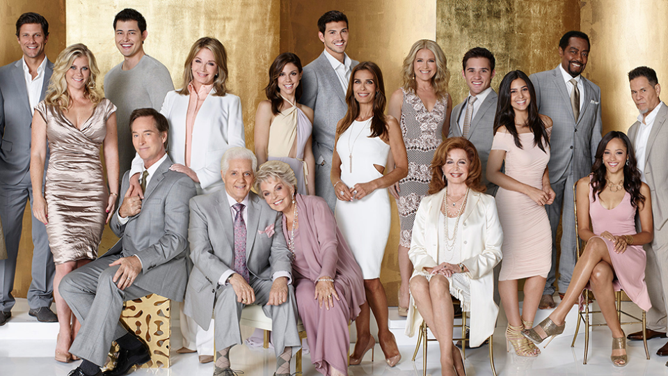 American soap Days Of Our Lives' cast pose together for a promo shoot. 