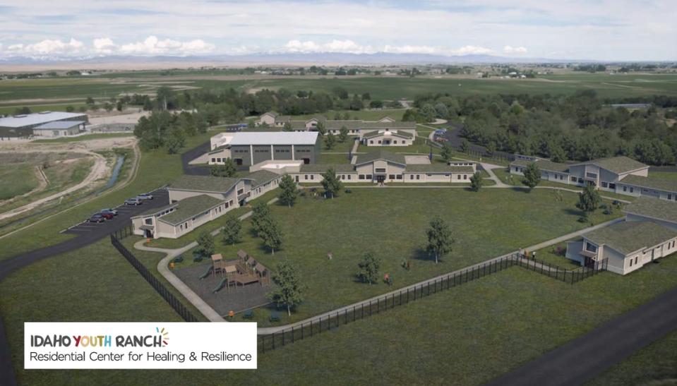 A rendering of the Idaho Youth Ranch Residential Center for Healing and Resilience. Idaho Youth Ranch CEO said the new center will bring back the “heart and soul” of the organization. The Youth Ranch has been without a residential center for five years.