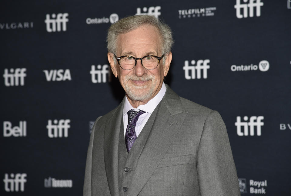 Director Steven Spielberg attends the premiere of "The Fabelmans" at the Princess of Wales Theatre during the Toronto International Film Festival, Saturday, Sept. 10, 2022, in Toronto. (Photo by Evan Agostini/Invision/AP)