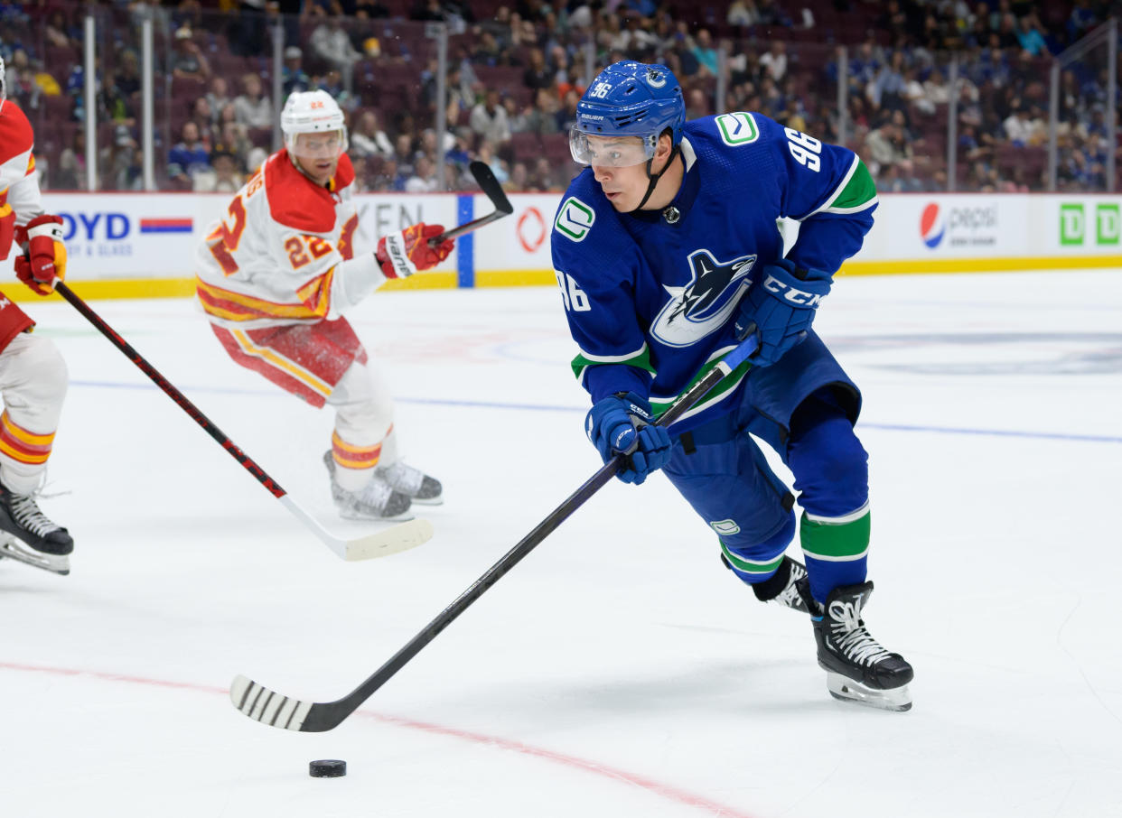 Canucks LW Andrei Kuzmenko could be a fantasy hockey sleeper in his first NHL season.