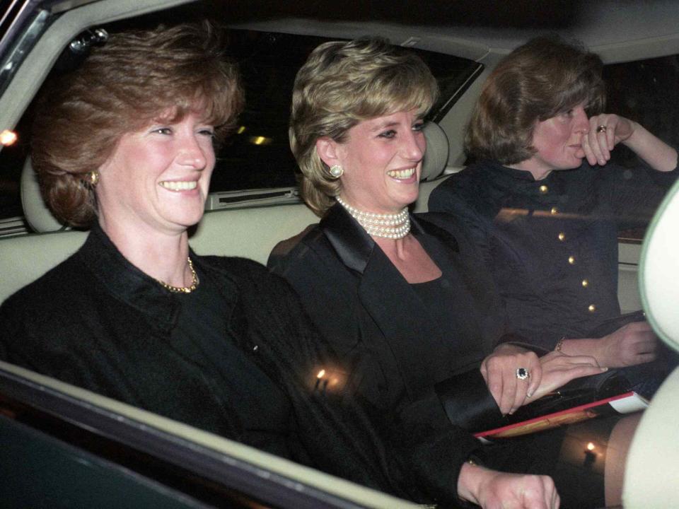 Alan Davidson/Shutterstock Diana Princess of Wales with her sisters Lady Sarah McCorquodale and Lady Jane Fellowes Tuck