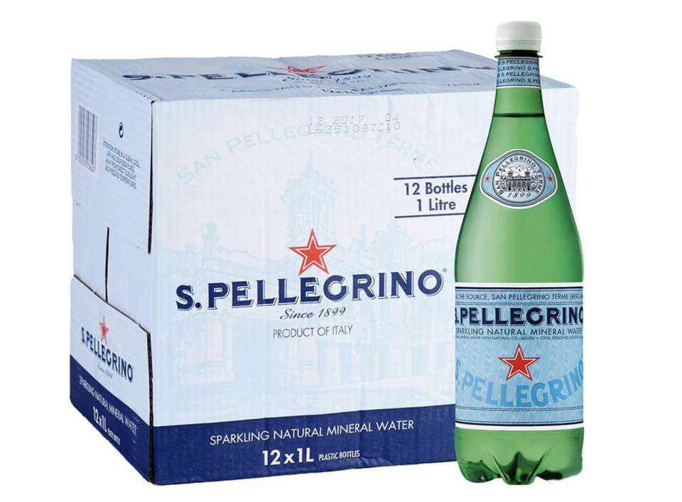 San Pellegrino Sparkling Mineral Water, 1l, (Pack of 12). (PHOTO: Amazon Singapore)