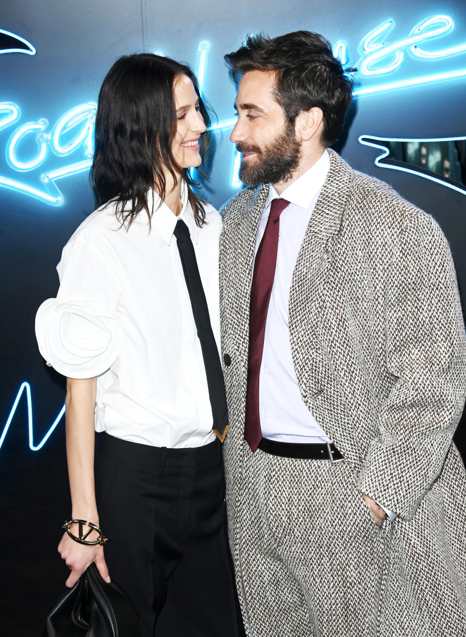 Jake Gyllenhaal and GF Coordinate With Ties