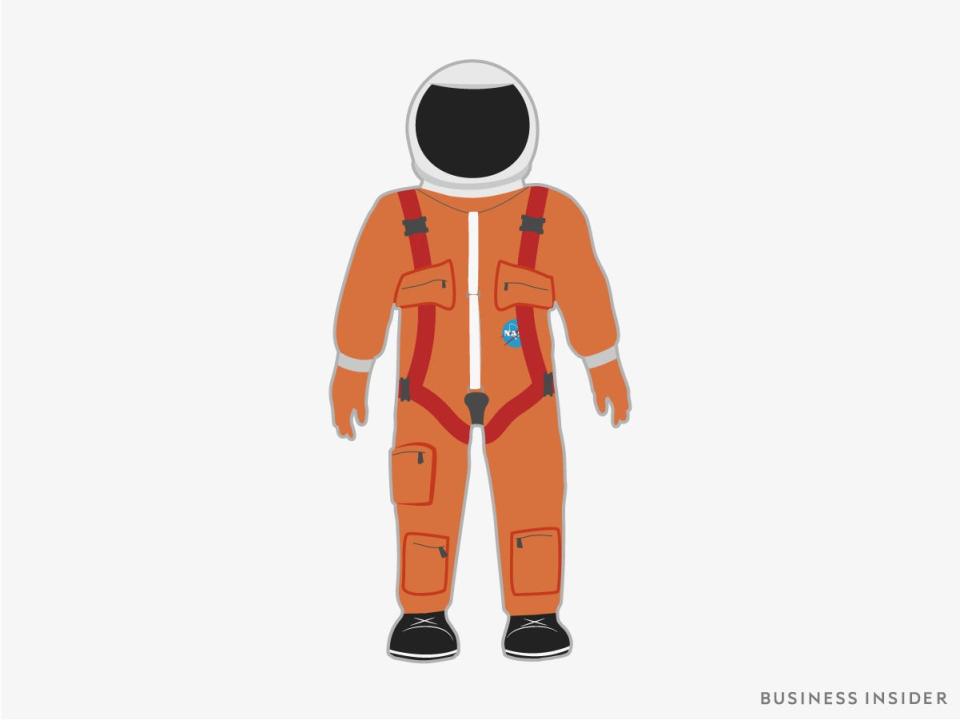 space shuttle orange flight suit 1988 2011 nasa spacesuit business insider