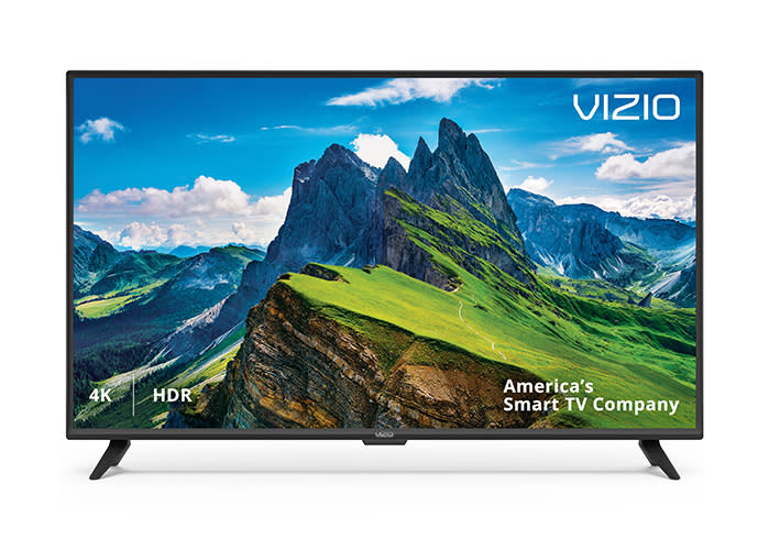 <a href="https://fave.co/2Q8deNh" rel="noopener" target="_blank" data-ylk="slk:VIZIO 55” Class 4K Ultra HD (2160P) HDR Smart LED TV;elm:context_link;itc:0;sec:content-canvas" class="link ">VIZIO 55” Class 4K Ultra HD (2160P) HDR Smart LED TV</a> (Photo: Walmart)