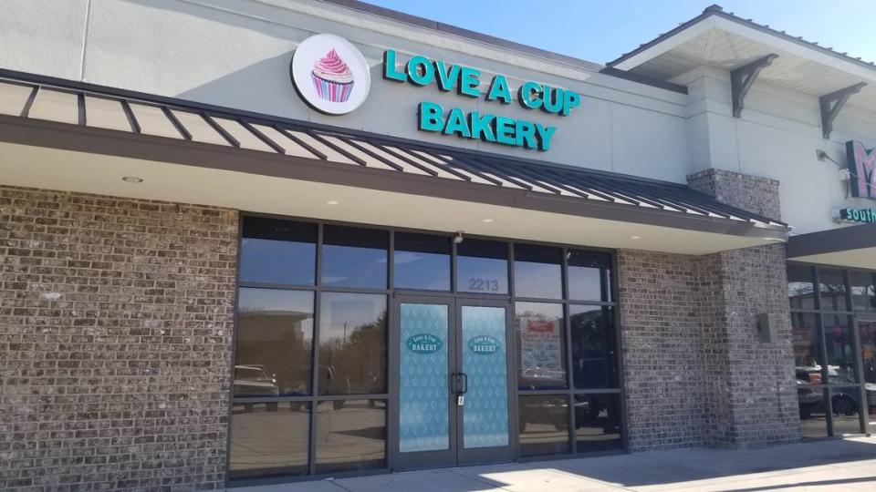 The Love-A-Cup Bakery, which specializes in cupcakes and other sweet treats and breads, opened at 2213 Augusta Road in West Columbia.