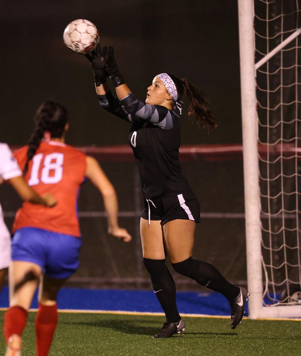 Keeper Megan Fry and the Webster Schroeder girls moved up to No. 10 in the state rankings.