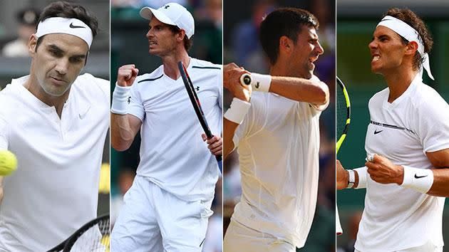 The 'Big Four' are on a Wimbledon collision course. Pic: Getty