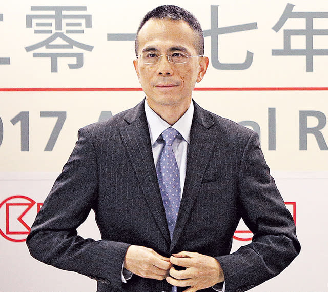 李澤鉅加入長和系33年，將於5月正式接棒，他昨日表示，過去是一個團隊地洽談業務，未來亦不變。（車耀開攝）