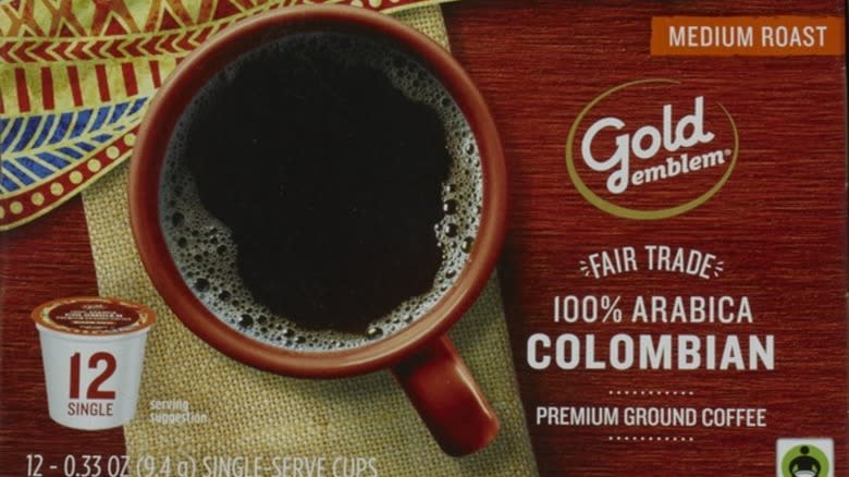 gold emblem colombian coffee