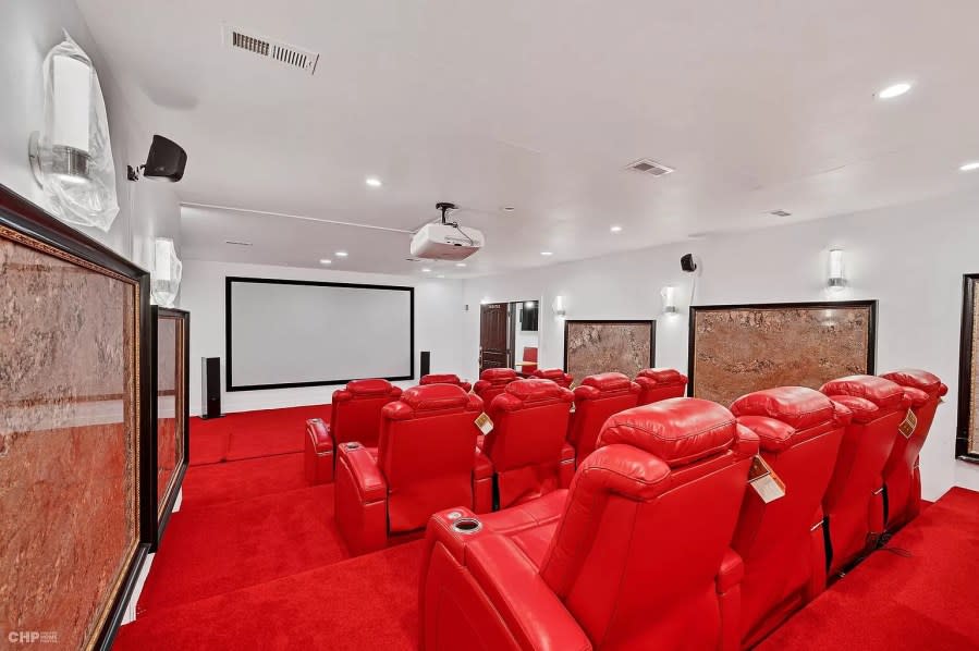 The home theater. (PHOTO: Chicago Home Photos)