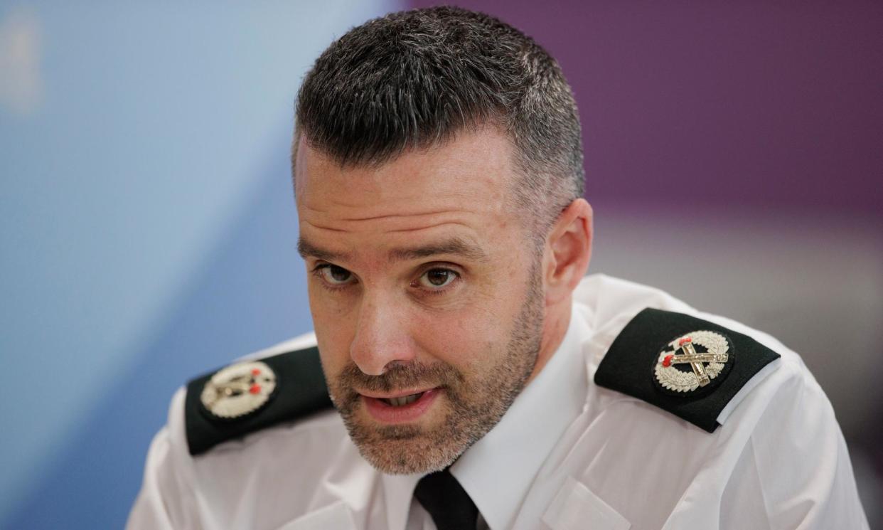 <span>Bobby Singleton, PSNI assistant chief constable, told the BBC: ‘This criminal and violent behaviour cannot be tolerated in a peaceful community.’</span><span>Photograph: Liam McBurney/PA</span>