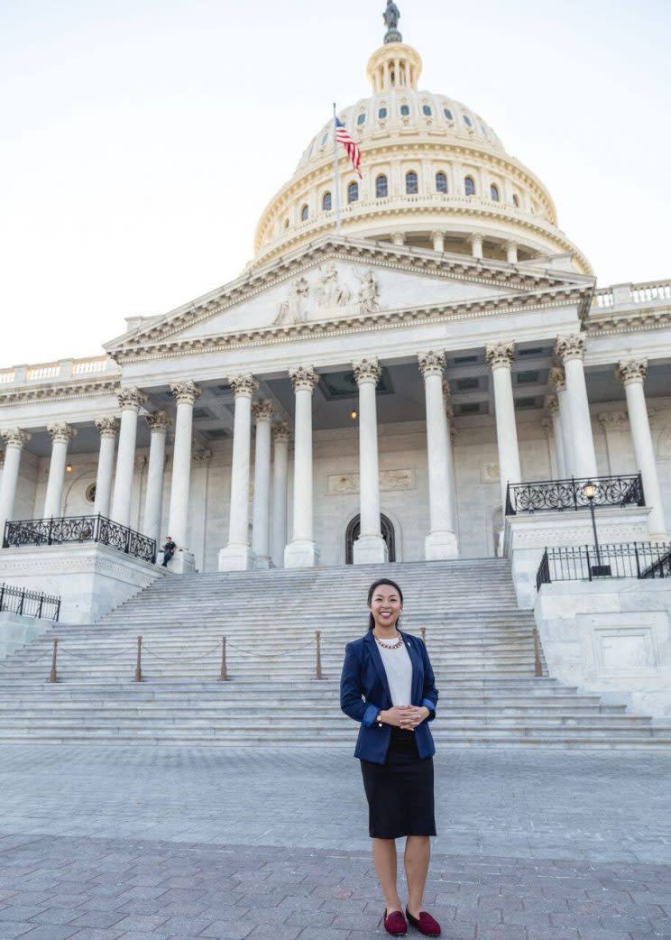 Louie Tan Vital, whose Facebook post has gone viral, in D.C. (Photo: Facebook/Louie Tan Vital)