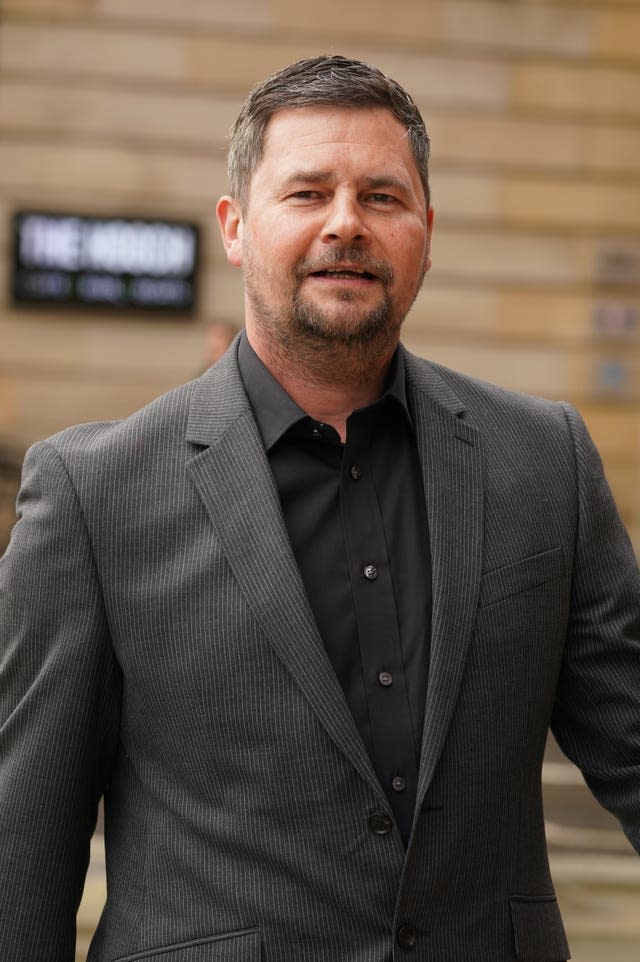 Karl Poole outside Newcastle Crown Court 