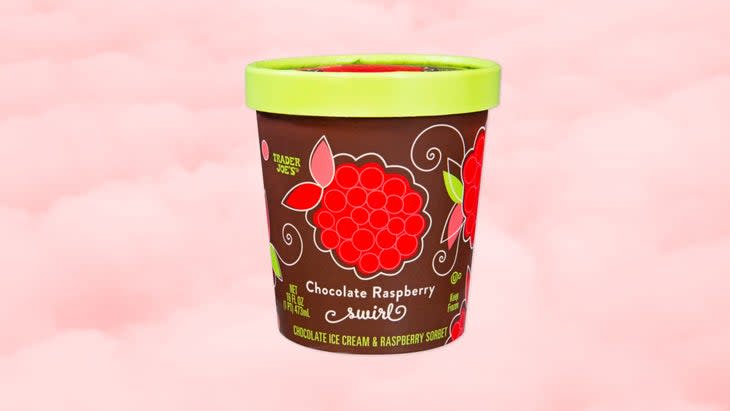 Raspberry chocolate ice cream