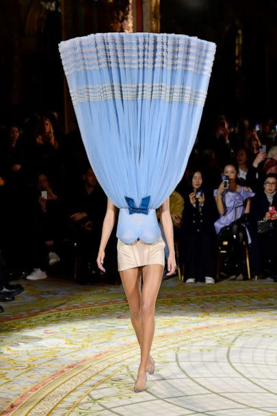 PHOTO: A model walks the runway during the Viktor & Rolf Haute Couture Spring Summer 2023 show as part of Paris Fashion Week, Jan. 25, 2023, in Paris. (Kristy Sparow/Getty Images)