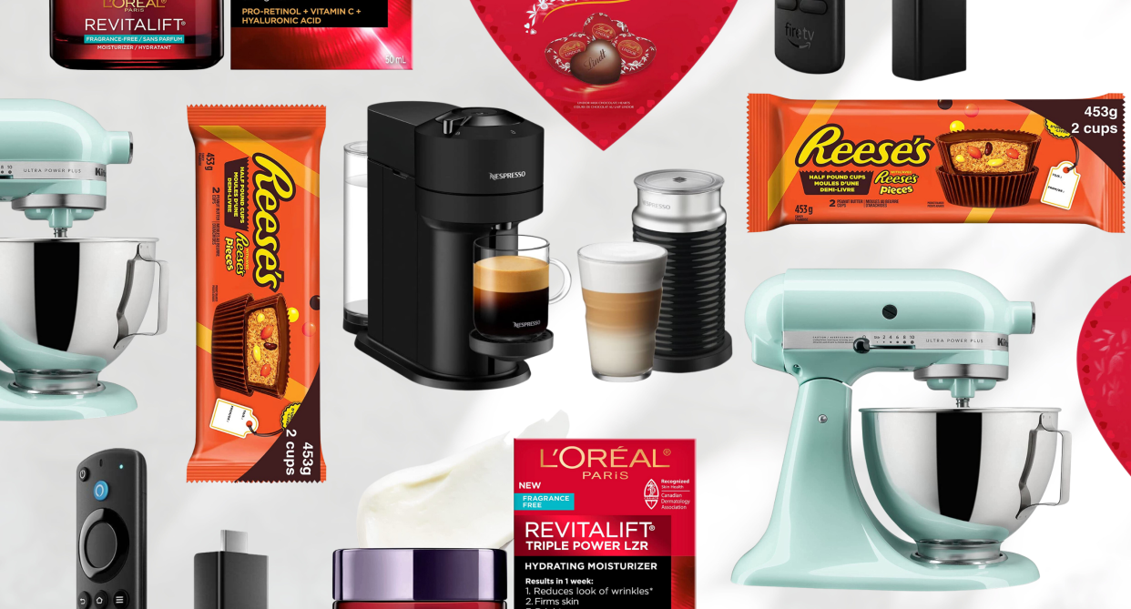 amazon canada weekend deals: kitchenaid mixer, reese's peanut butter chocolate cups, l'oreal revitalift moisturizer, amazon fire tv stick, nespresso coffee machine and milk frother
